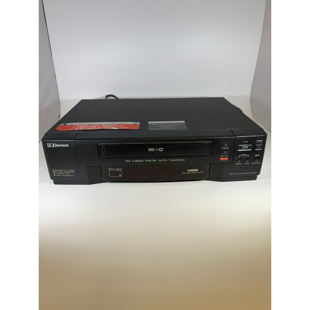 Emerson VCR4003A Vintage Video Cassette Recorder VCR Parts Only or Repair (Used)